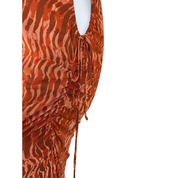 House of Harlow 1960 Strappy Square Neck Side Cutout Maxi Dress Size L - Picture 4 of 10